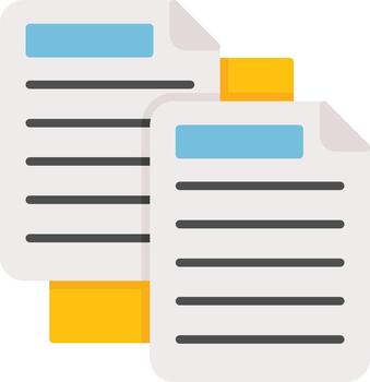Duplicate Documents Vector Icon