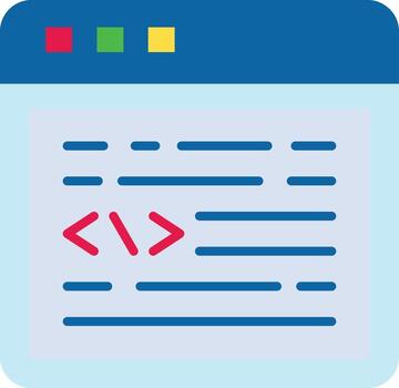 icono de vector de codificación web