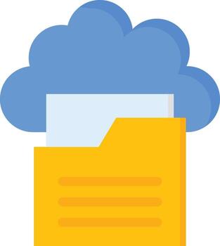 Cloud Folder Vector Icon