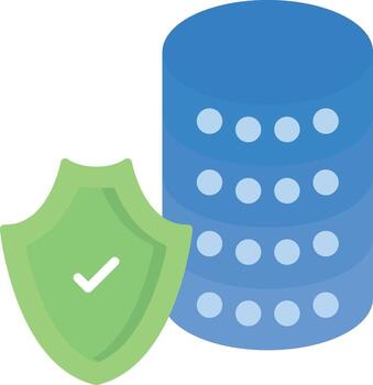 Secure Database Vector Icon