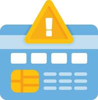 Credit Card Alert Vector Icon