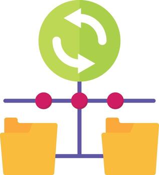 datos actualizar vector icono