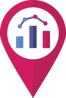 Location Analytics Vector Icon