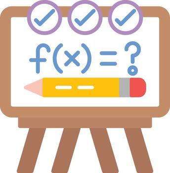 Solving Formula Vector Icon