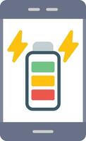 Battery Charging Full Vector Icon