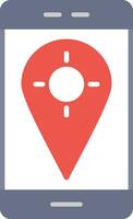 GPS fijo vector icono