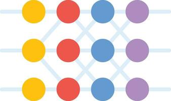 Neural Network Vector Icon