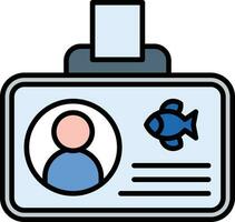 Fishing License Vector Icon