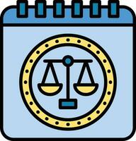 Court Date Vector Icon