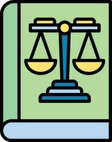 Law Book Vector Icon