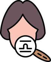Wrinkled Face Vector Icon