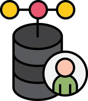 Client Database Vector Icon