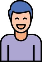 Smiling Man Vector Icon