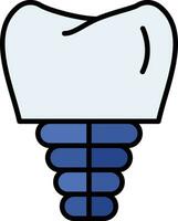 Dental Implant Vector Icon