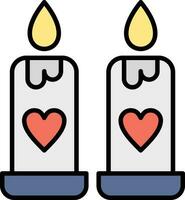 Wedding Candle Vector Icon