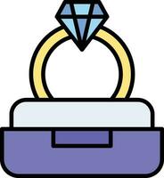 Diamond Ring Vector Icon