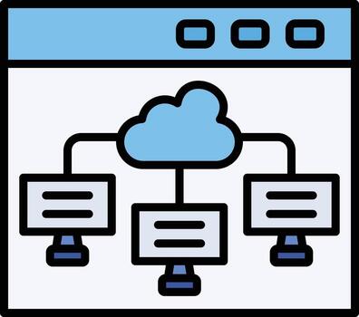 Cloud Computing Vector Icon
