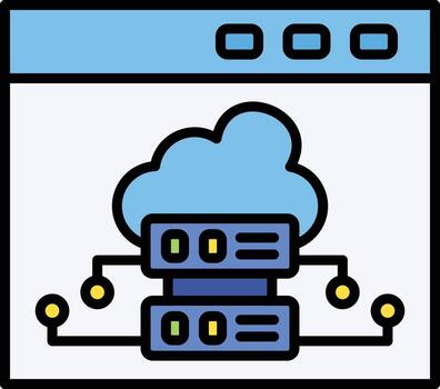 icono de vector de servidor