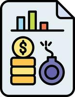 Debt Analysis Vector Icon