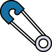 Safety Pin Vector Icon