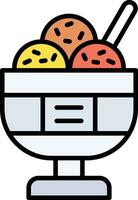 icono de vector de helado