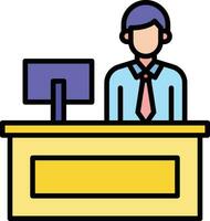 Cashier Vector Icon