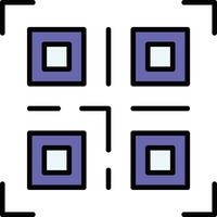 icono de vector de código qr