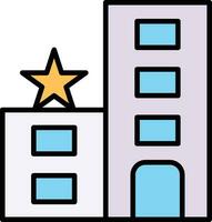 1 estrella hotel vector icono