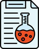 laboratorio reporte vector icono