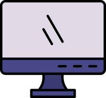 TV Monitor Vector Icon