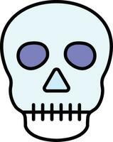 icono de vector de calavera