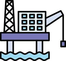 Oil Tower Vector Icon