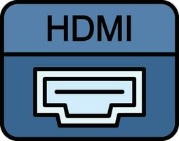 hdmi Puerto vector icono