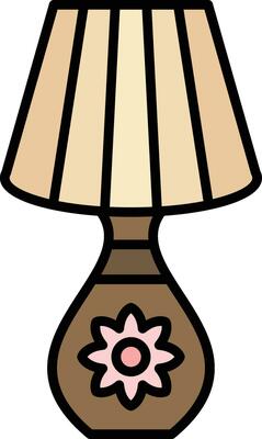Table Lamp Vector Icon