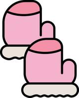 Baby Gloves Vector Icon