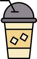 Iced Coffee Vector Icon