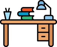 Study Table Vector Icon