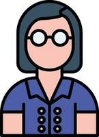 Female Professor Vector Icon