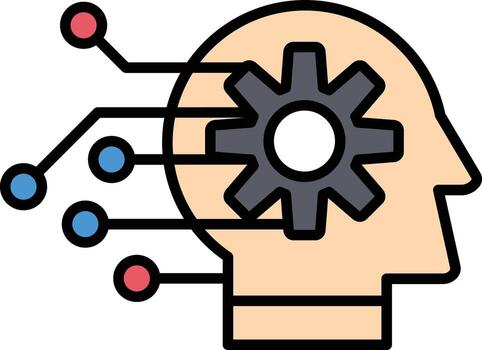 Machine Learning Vector Icon