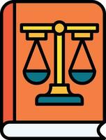 Law Book Vector Icon