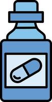 Tablets Bottle Vector Icon