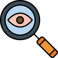oftalmología vector icono