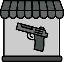 Gun Shop Vector Icon