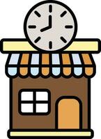 Clock Shop Vector Icon