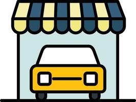 Mechanic Shop Vector Icon