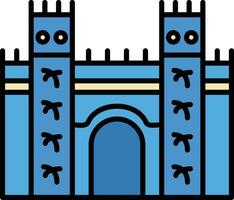 Ishtar Gate Vector Icon