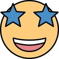 Star Struck Vector Icon