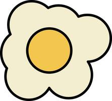 Fried Egg Vector Icon