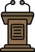 Tribune Vector Icon