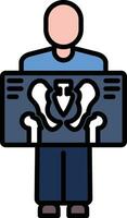 Man X ray Vector Icon